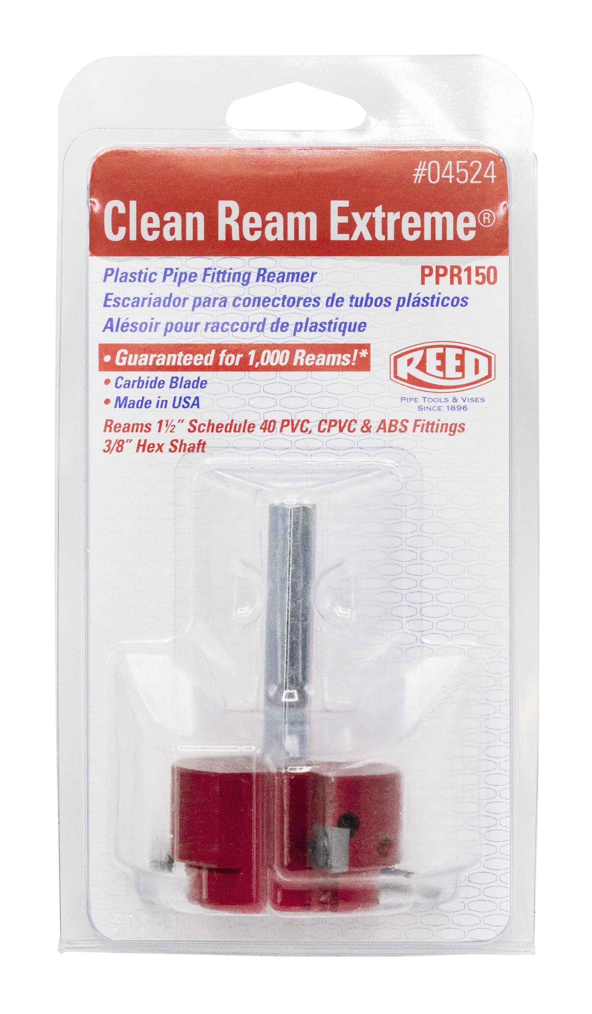 Reed Clean Ream Extreme™ 04524 Pipe Fitting Reamer, 1-1/2 in Dia