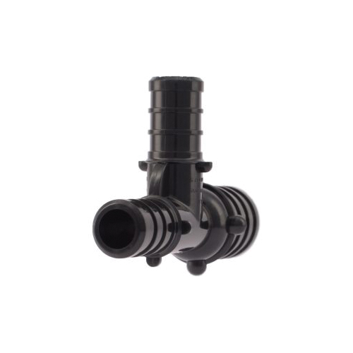 Sharkbite® UP454 Reducing Tee, 3/4 x 1/2 x 1/2 in Nominal, PEX Barb End Style, Poly-Alloy, Import