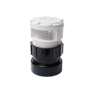 Sioux Chief TurboVent™ 250-122AB Air Admittance Valve With Dual Fit Adapter, 1-1/2 to 2 in, Hub, ABS Body, Domestic