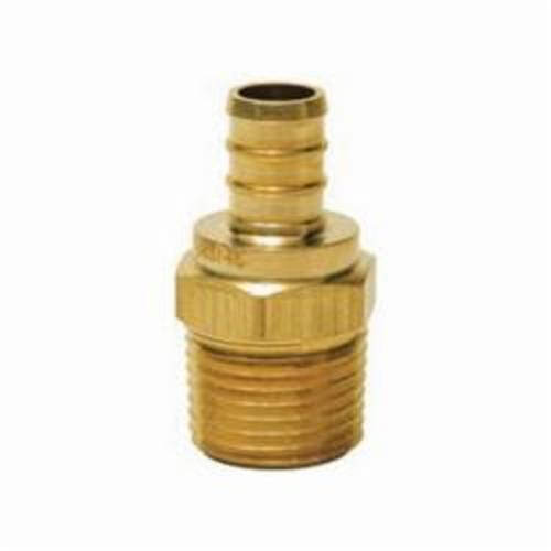 Sioux Chief 646XG2 1-Piece Straight Adapter, 1/2 in, F1807 PEX Crimp™ x MNPT, Brass, Domestic