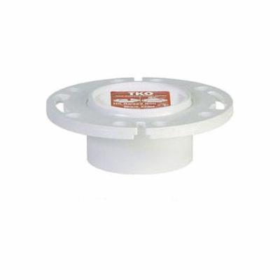 Sioux Chief TKO™ 883-PT 1-Piece Knockout Closet Flange With Plastic Ring, PVC, Domestic