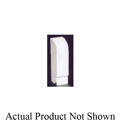 Slant/Fin® 104004000 Solid Right End Cap, For Use With Base/Line® 2000 Series Hot Water Baseboard Radiation, 2 in L, Cold Rolled Steel, White