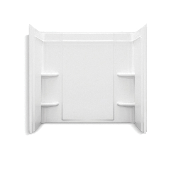 Sterling® 71374100-0 Wall Set, Ensemble®, 60 in L x 30 in W, Solid Vikrell®
