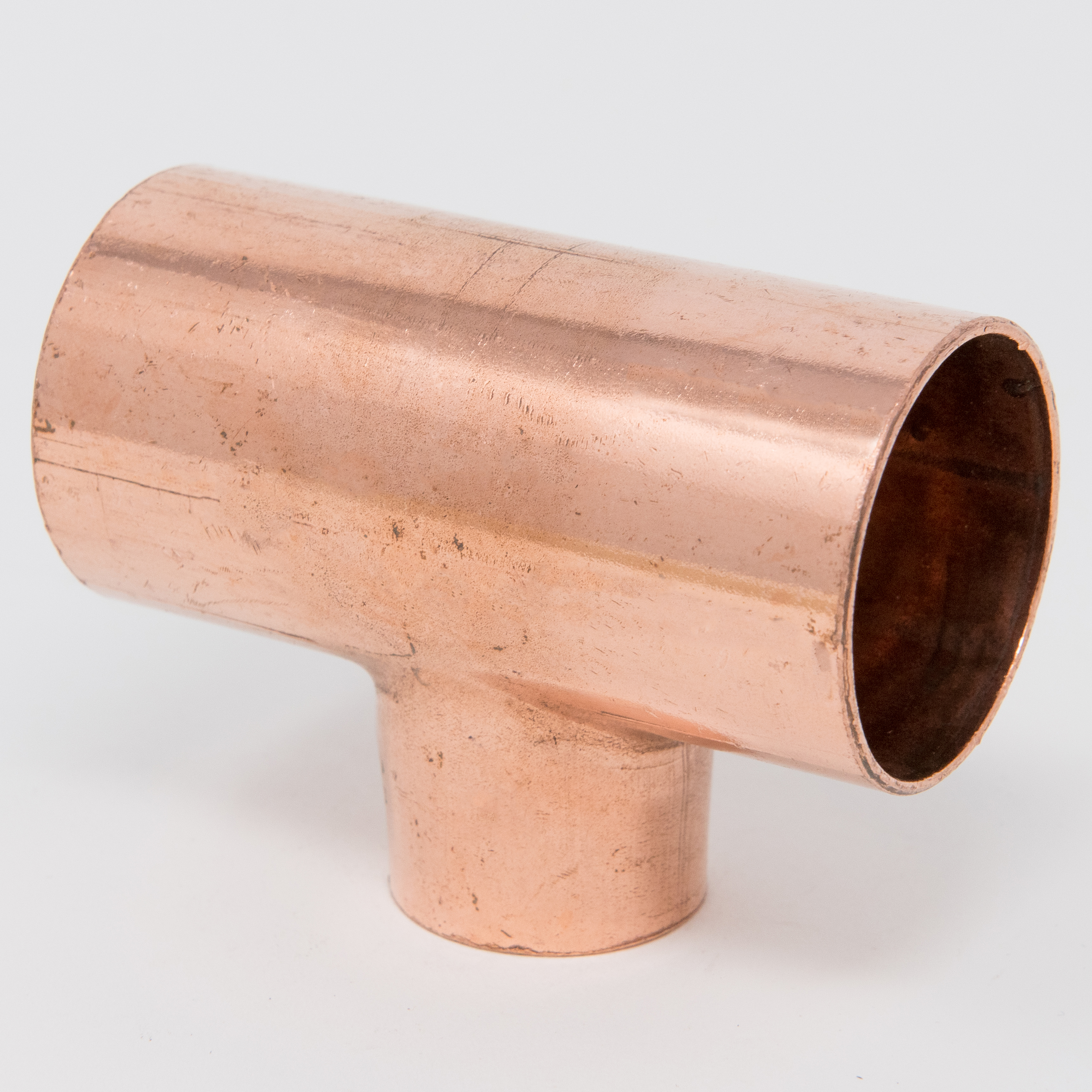 Streamline® W 04071 Reducing Tee, 1-1/4 x 1-1/4 x 1/2 in, C x C x C, Copper, Domestic