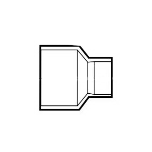 Streamline® W 01326 Fitting Reducer, 3/4 x 1/2 in, Fitting x C, Wrot Copper