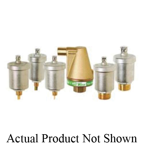 Taco® Hy Vent® 418 Automatic Air Vent, 1/2 x 3/4 in, NPT, 150 psi, 240 deg F, Brass