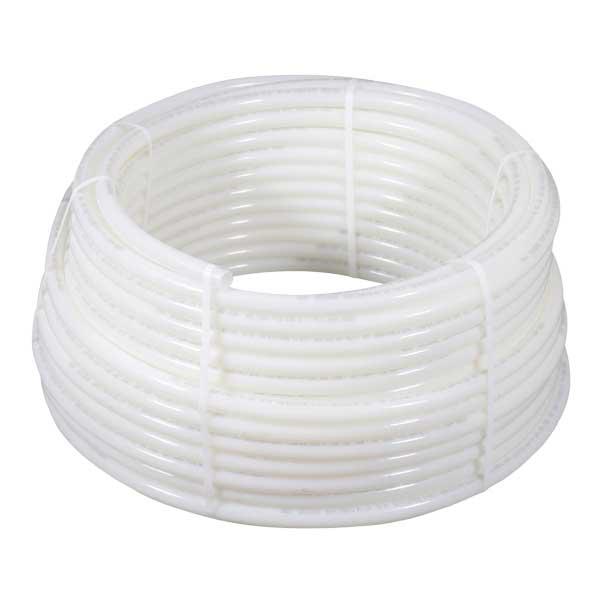 Uponor Wirsbo® hePEX™ A1250625 Tubing, 5/8 in Nominal, 0.574 in ID x 3/4 in OD x 300 ft Coil L, White, Polyethylene