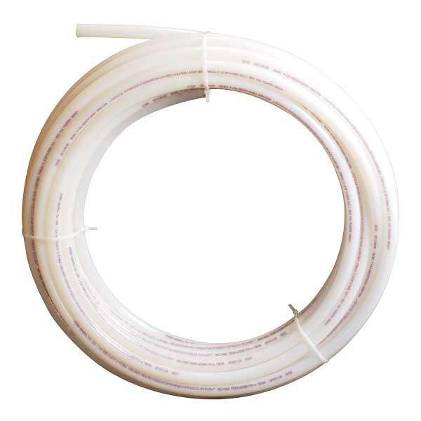 Uponor AquaPEX® F1040750 Tubing, 3/4 in Nominal, 0.671 in ID x 7/8 in OD x 100 ft Coil L, White, PEX