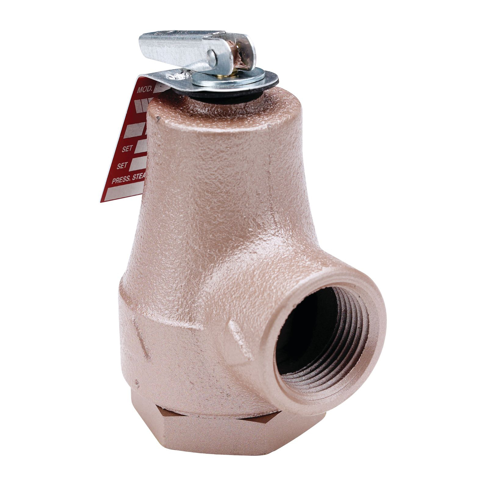 WATTS® 0358553 374A Boiler Pressure Relief Valve, 3/4 in Nominal, FNPT End Style, 30 psi Pressure, Iron Body, Domestic