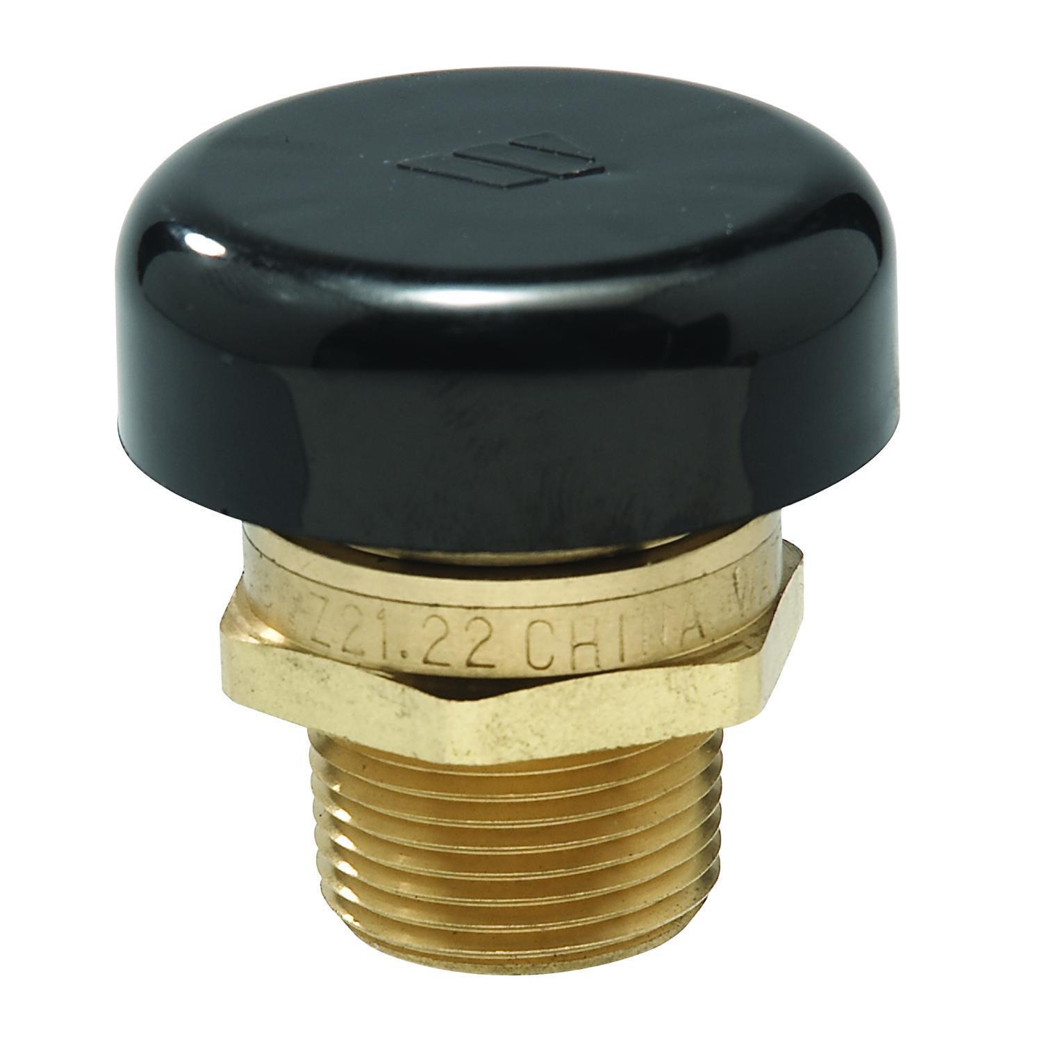 WATTS® 0556031 LFN36M1 Low Profile Vacuum Relief Valve, 3/4 in Nominal, MNPT End Style, 15 psi Pressure, 15 cfm Flow Rate, Brass Body, Import