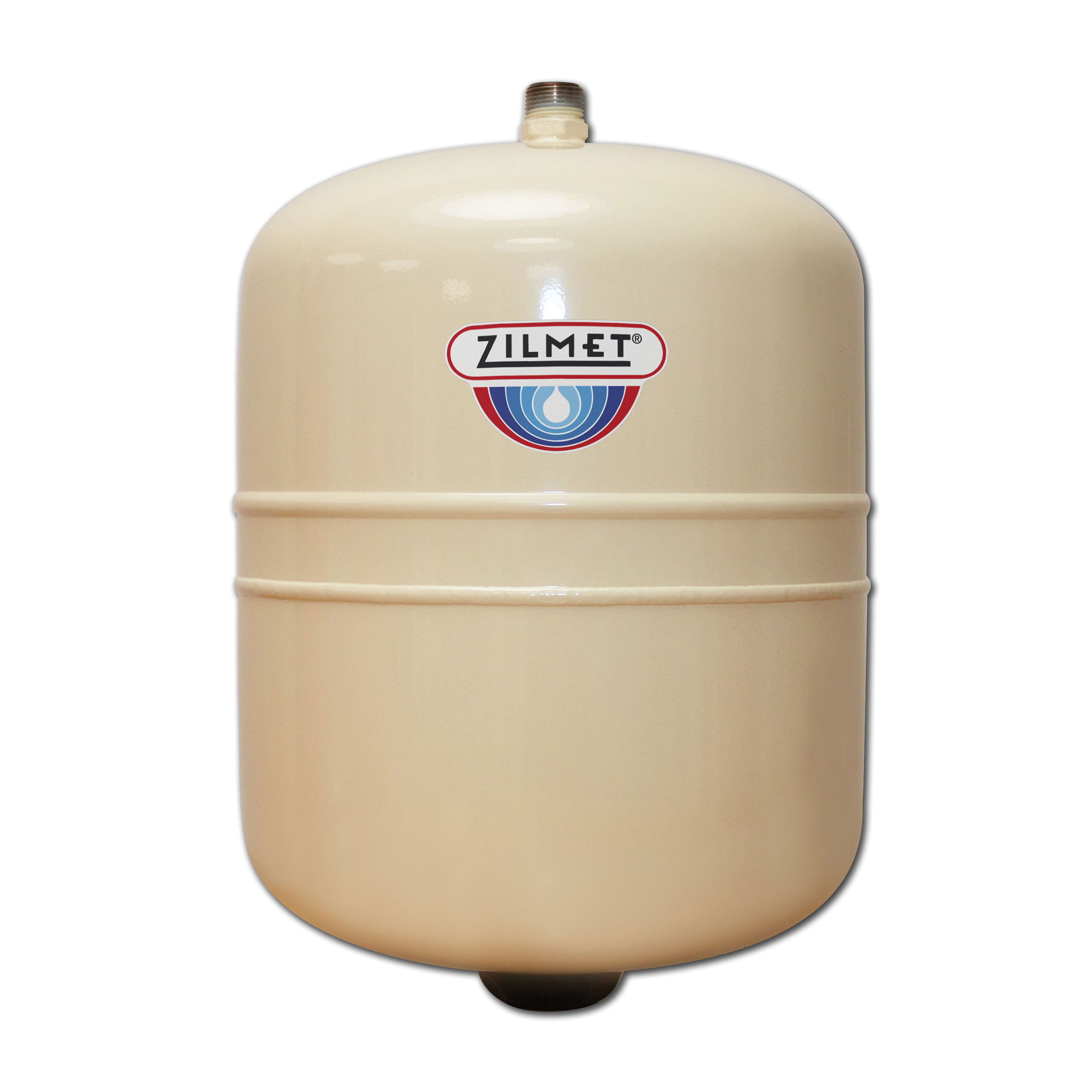 Zilmet® ZEP12 In-Line Thermal Expansion Tank, 4.8 gal Tank, 3.3 gal Acceptance, 150 psi, 10.6 in Dia x 13.7 in H