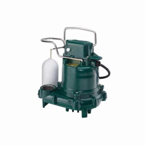 Zoeller® 53-0001 Mighty-Mate M53 Automatic Effluent/Dewatering Submersible Pump, 43 gpm Flow Rate, 1-1/2 in Outlet, 1 ph, 3/10 hp, Cast Iron