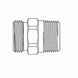 BrassCraft® WRU-12-12 Water Heater Adapter, 3/4 in Nominal, Straight Pipe Thread x MNPT End Style, Brass, Domestic