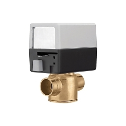 Caleffi Z-one™ Z46 2-Way Motorized Zone Valve With End Switch, 1 in, C, 300 psi, 7.5 Cv, 24 VAC