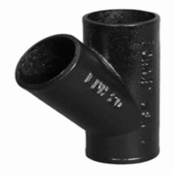 Charlotte NH 00020 0800 Pipe Wye-Branch, 2 in Nominal, Spigot End Style, Cast Iron, Black, Domestic