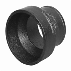 Charlotte NH 00040A 1000 Short Pipe Reducer, 3 x 2 in, Spigot, Cast Iron, Black, Domestic