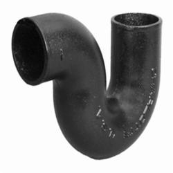 Charlotte NH 00042 0800 Long P-Trap, 2 in, Spigot, Cast Iron, Black, Domestic