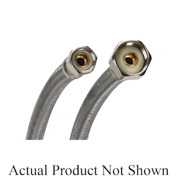 Fluidmaster® B1F16 Faucet Connector, 3/8 x 1/2 in Nominal, Compression x FNPT End Style, 16 in L, 125 psi Working, 304 Stainless Steel, Import