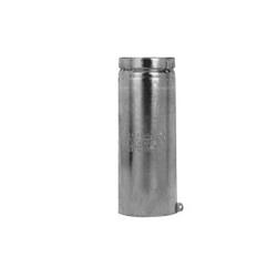 Selkirk® by Duravent LockTab® 104082 RV Series Type B Small Diameter Double Wall Round Gas Vent Pipe, Steel, 4 in Dia x 12 in Adjustable L, Galvanized, Domestic