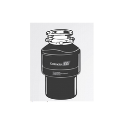 Insinkerator® CNTR333 Continuous Feed Garbage Disposal, 1-1/2 in Drain, 3/4 hp, 120 VAC, 1725 rpm Grinding, 26 oz Grinding Chamber