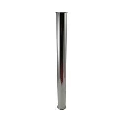Keeney 1148PC Double Ended Flanged Sink Tailpiece, 1-1/2 in ID x 16 in L, 22 ga Brass, Polished Chrome