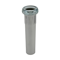 Keeney 238PC Extension Tube, 1-1/4 in ID x 12 in L, 20 ga Brass, Polished Chrome, Import