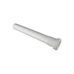 Keeney 40-12W Extension Tube, 1-1/2 in ID x 12 in L, Polypropylene, White