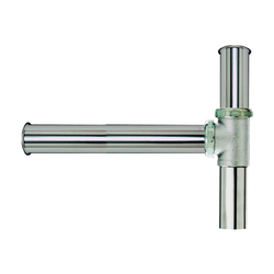 Keeney 535SN Garbage Disposer Kit With Sanitary Baffle Tee, 1-1/2 in Nominal, 20 ga, Brass, Polished Chrome, Import