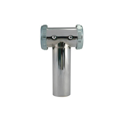 Keeney 538BSN Center Outlet Tee and Tailpiece, 1-1/2 in Nominal, Cast Brass, Polished Chrome
