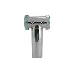 Keeney 538BSN Center Outlet Tee and Tailpiece, 1-1/2 in Nominal, Cast Brass, Polished Chrome