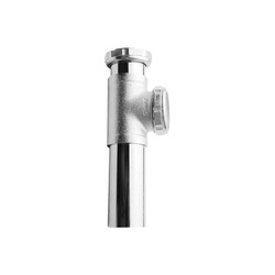 Keeney 540BSN End Outlet Tee and Tailpiece With Cast Baffle Tee, 1-1/2 in Nominal, Cast Brass, Polished Chrome, Import