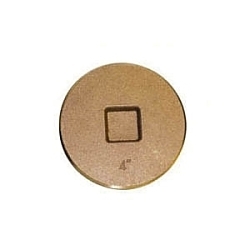LEGEND 302-629 Countersunk Cleanout Plug, 4 in Nominal, MNPT End Style, Brass, Import