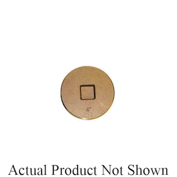 LEGEND 302-605 Raised Square Head Cleanout Plug, 2 in Nominal, MNPT End Style, Brass, Import