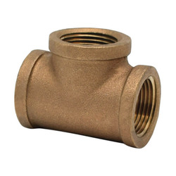 LEGEND 310-104NL Pipe Tee, 3/4 in Nominal, FNPT End Style, 125 lb, Bronze, Import