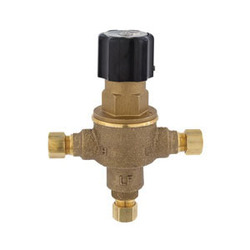 LEONARD® ECO-MIX™ 170-LF Thermostatic Mixing Valve, 3/8 in Nominal, Compression End Style, 125 psi Pressure, 0.25 gpm Flow, Bronze Body