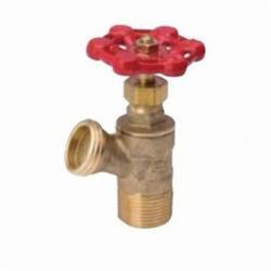 ProLine™ 102-704 Heavy-Duty Boiler Drain With Stuffing Box, 3/4 in, MNPT x Hose Thread, 125 psi, Brass
