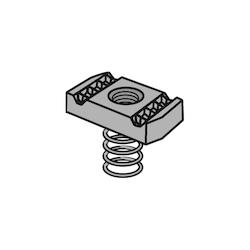Anvil-Strut™ 2400205726 FIG AS RS Clamping Nut With Regular Spring, 1/2-13 Thread, Import