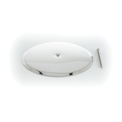 PASCO 1845 Cleanout Cover Plate With 1/4-20 x 4 in Bolt, 8 in Cover, 22 ga Stainless Steel