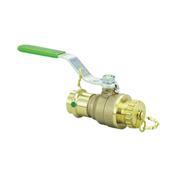 ProPress® 79876 Zero Lead Ball Valve, 3/4 in Nominal, Press x Hose End Style, 250 psi CWP Pressure, Bronze Body, Full Port, Import