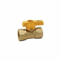 RWV® 5100 1/2 1-Piece Standard Ball Valve With Handle, 1/2 in Nominal, Thread End Style, Brass Body, NBR/FPM Softgoods