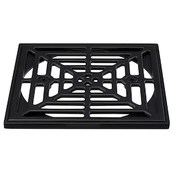 SQUARE MATTE BLACK SHOWER DRAIN TOP