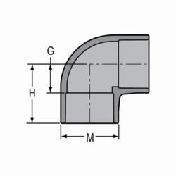 Spears® 806-040C Standard 90 deg Elbow, 4 in, Socket, SCH 80/XH, CPVC, Domestic