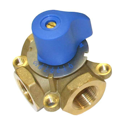 Tekmar® 710 3-Way Mixing Valve, 3/4 in Nominal, FNPT End Style, 146 psi Pressure, 7 Cv Flow Rate, Brass Body, Import