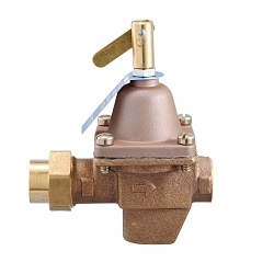 WATTS® 0386421 1156 Water Feed Regulator, 1/2 in Nominal, Union Solder Inlet End Style, 100 psi Pressure, Bronze Body, Domestic