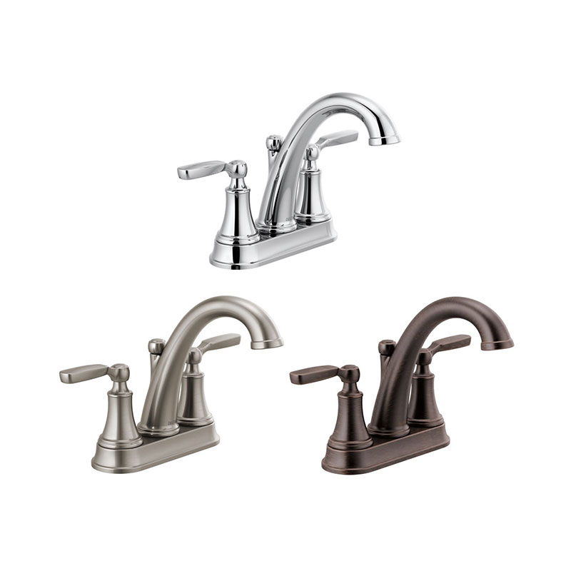 LAV FAUCET 2 LEVER HANDLE WOODHURST