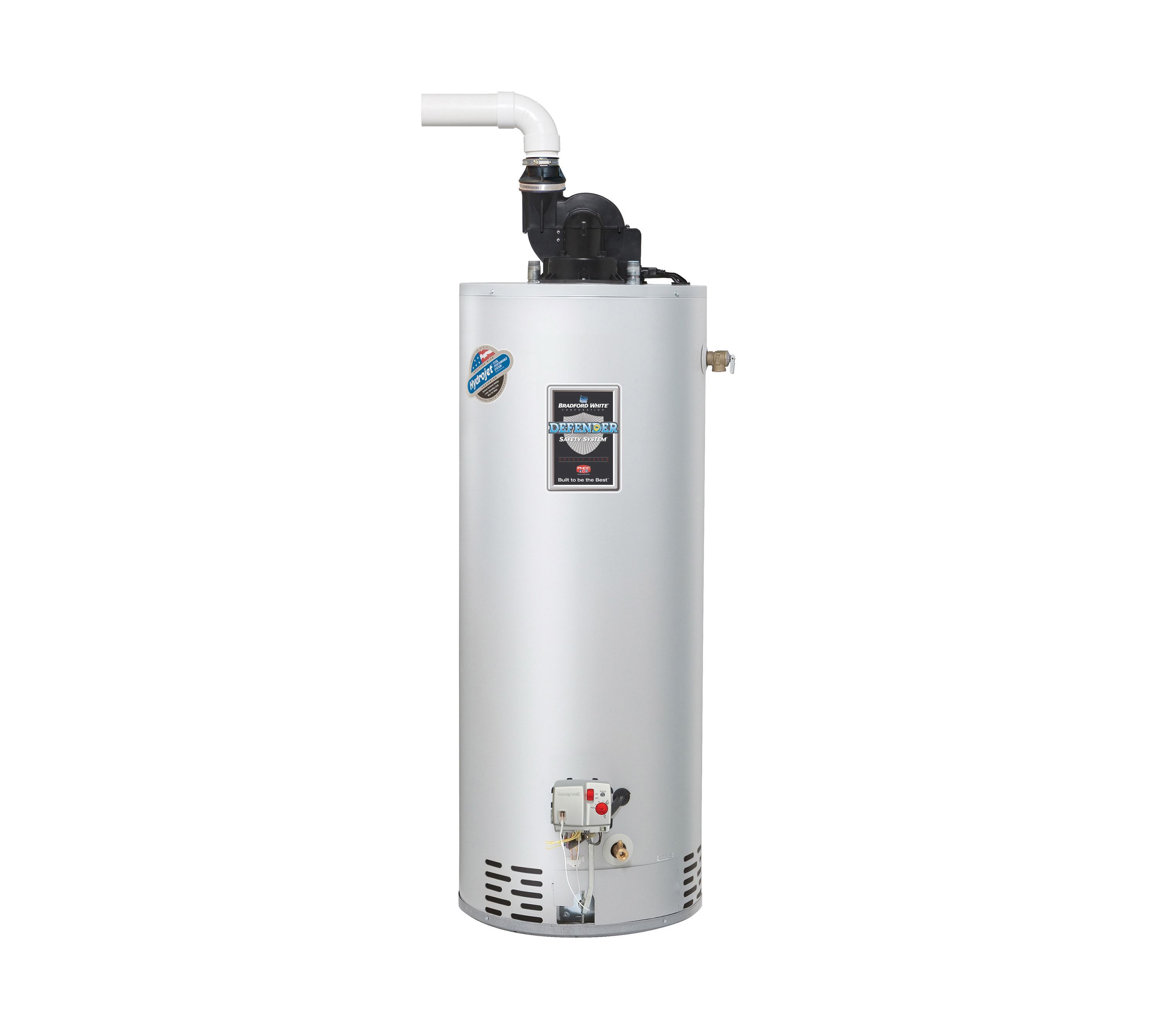 Bradford White RG1PV40S6N 40 Gal Power Vent TTW Energy Saver Natural Gas Water  Heater, 40K